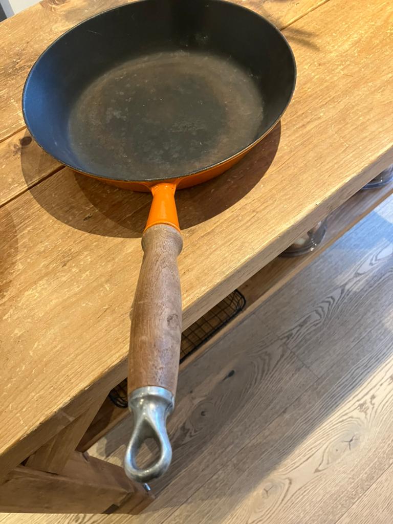 Creuset braadpannen, Ophalen, Gebruikt, Gietijzer
