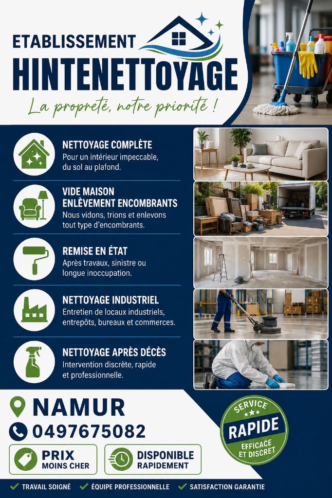 Vide maison  encombrants nettoyage, Enlèvement