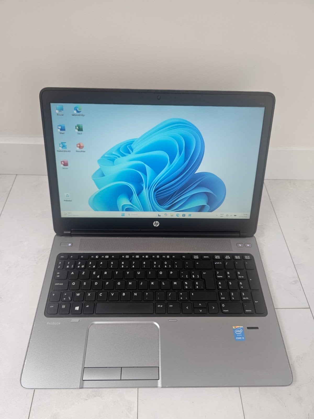 Hp Laptop i5 met SSD ID lezer vingerafdruk Win11+Office 2024, Computers en Software, Ophalen of Verzenden, SSD
