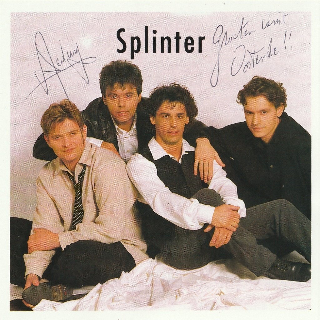 Splinter, 1996 (1 handtekening) (formaat 11,3 x 11,3), Ophalen of Verzenden, Zo goed als nieuw, Foto of Kaart, Gesigneerd