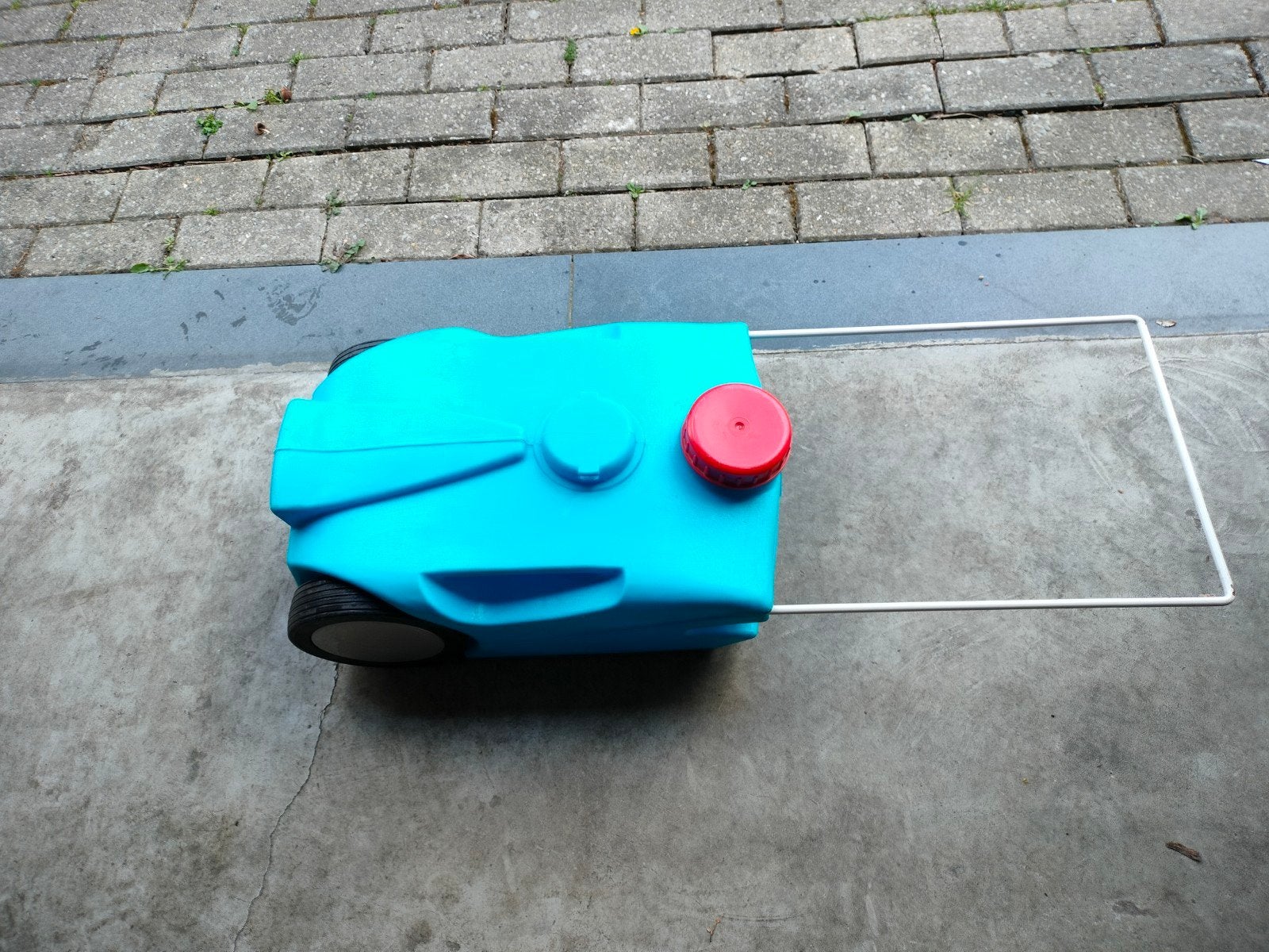 watertank voor caravan, Ophalen