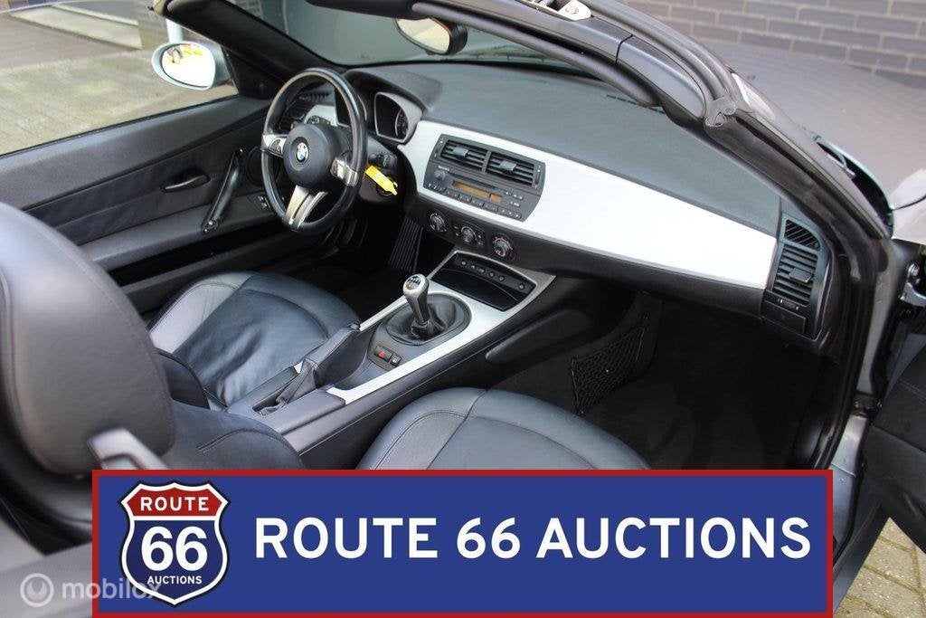 BMW Z4 2.0i | 2007 | Route 66 Auctions, Auto's, BMW, Gebruikt, Zwart, Bedrijf, Handgeschakeld