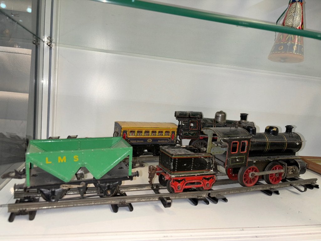 Jouet Locomotive métal vintage lot (rail, wagon, ...), Enlèvement ou Envoi