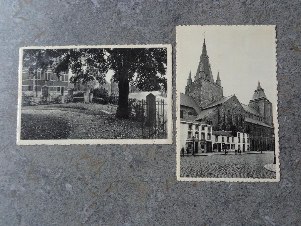2 anciennes cartes postales de Soignies, Collections, Enlèvement
