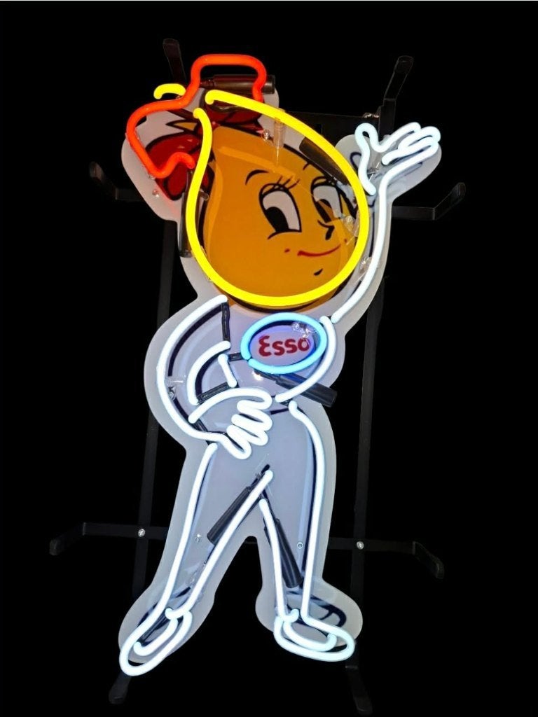Esso druppel reclame neon en veel andere USA decoratie neons, Ophalen of Verzenden, Nieuw, Lichtbak of (neon) lamp