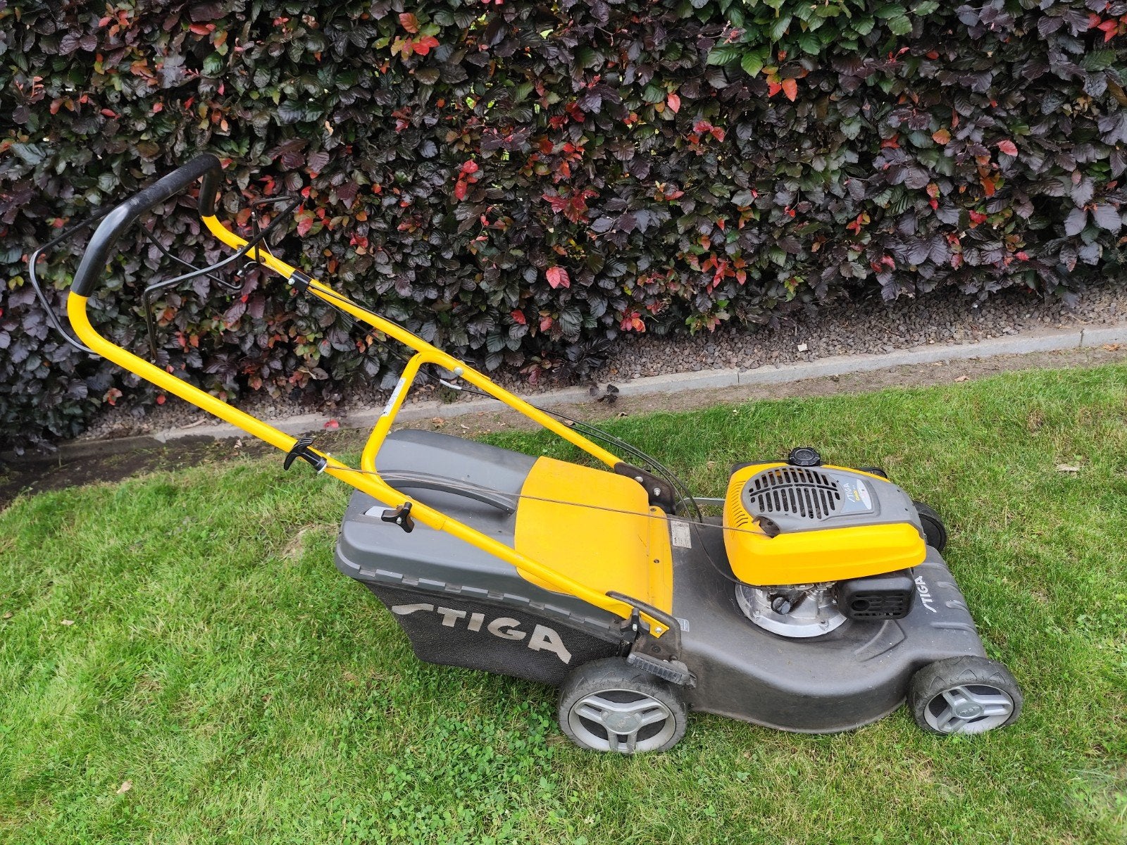 Grasmaaier stiga combi 48s, Tuin en Terras, Grasmaaiers, Ophalen, Cirkelmaaier, Gebruikt, Stiga