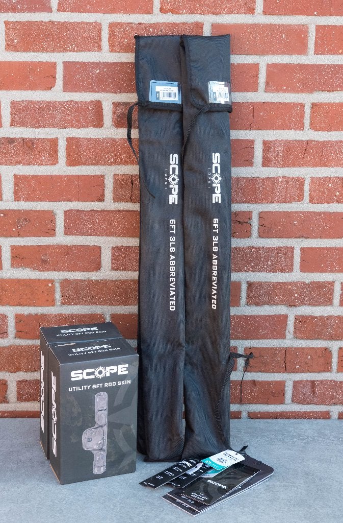 2x Nash Scope OPS 6ft 3lb + 2x Nash Scope Rod Skin 6ft, Enlèvement ou Envoi, Comme neuf