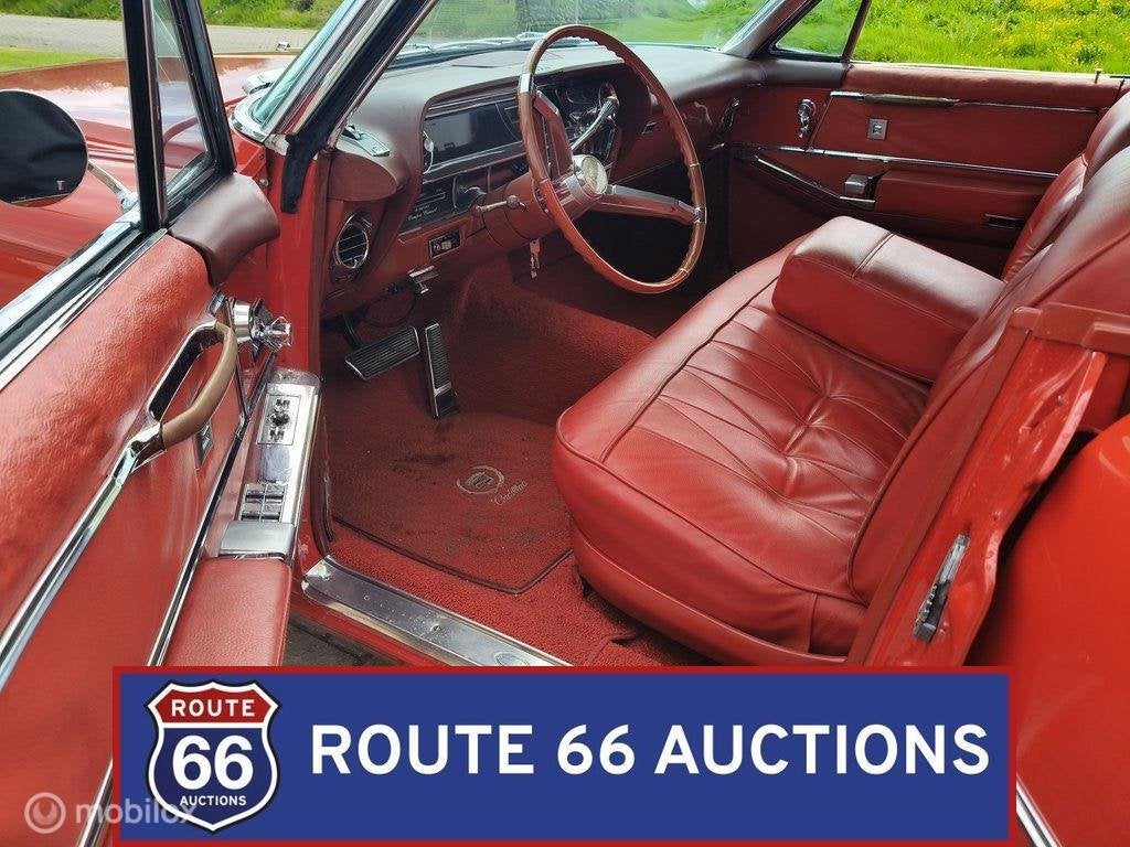 Cadillac Sedan de Ville | 1965 | Route 66 Auctions, Auto's, Cadillac, Zwart, Bedrijf, Handgeschakeld