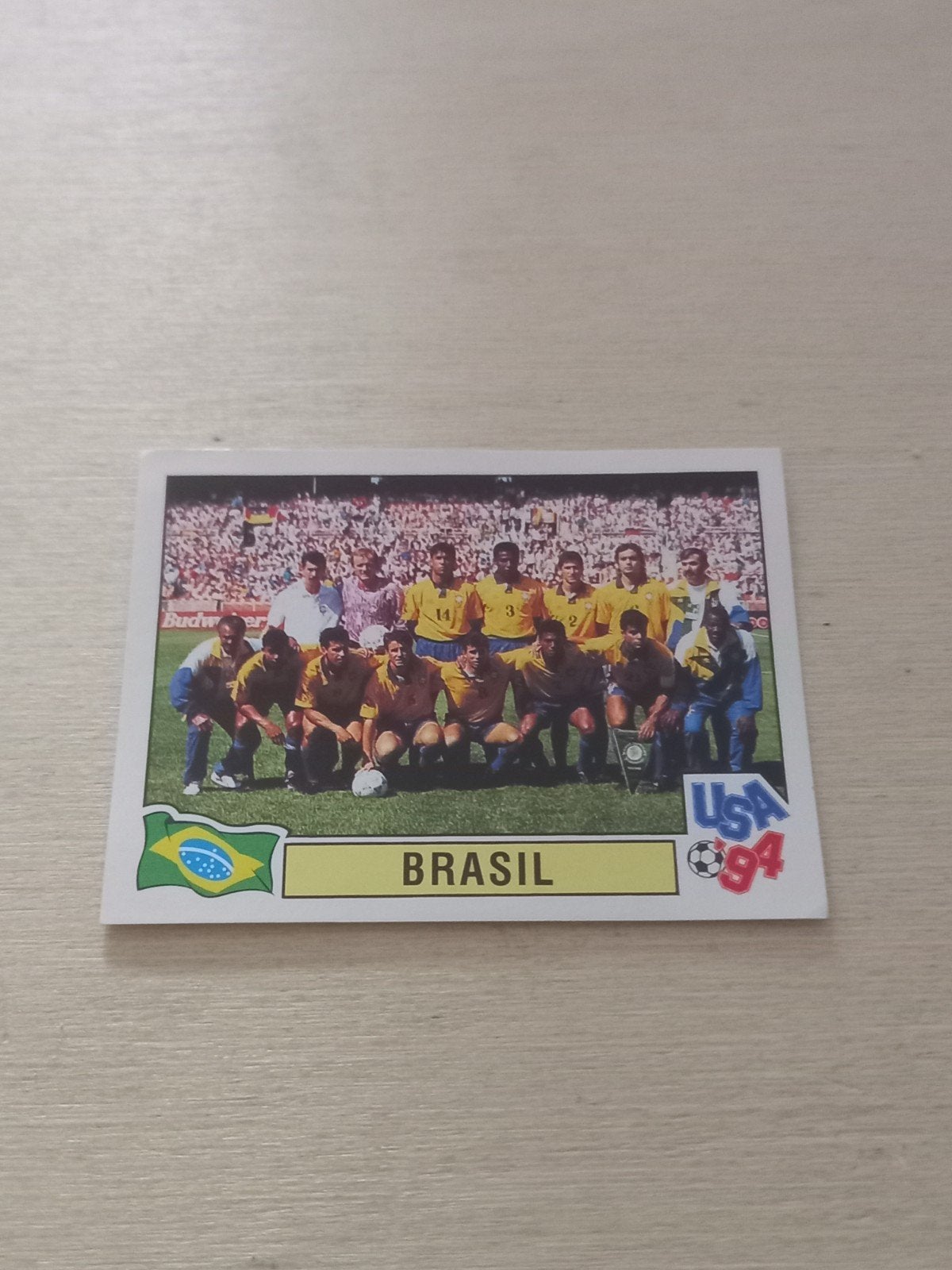 Panini WK 1994 - nr. 86 - Team Brazil, Ophalen of Verzenden, Nieuw, Sticker