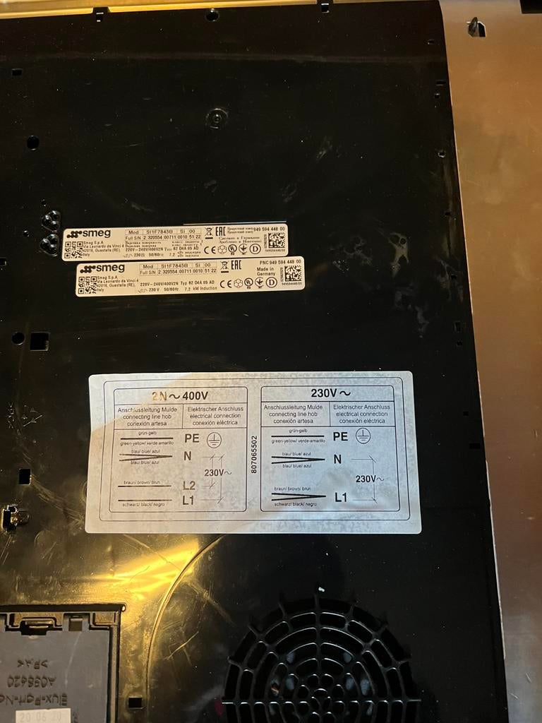Inductiekookplaat SMEG, Elektronische apparatuur, Kookplaten, Ophalen, Gebruikt, Energieklasse A of zuiniger, Inductie