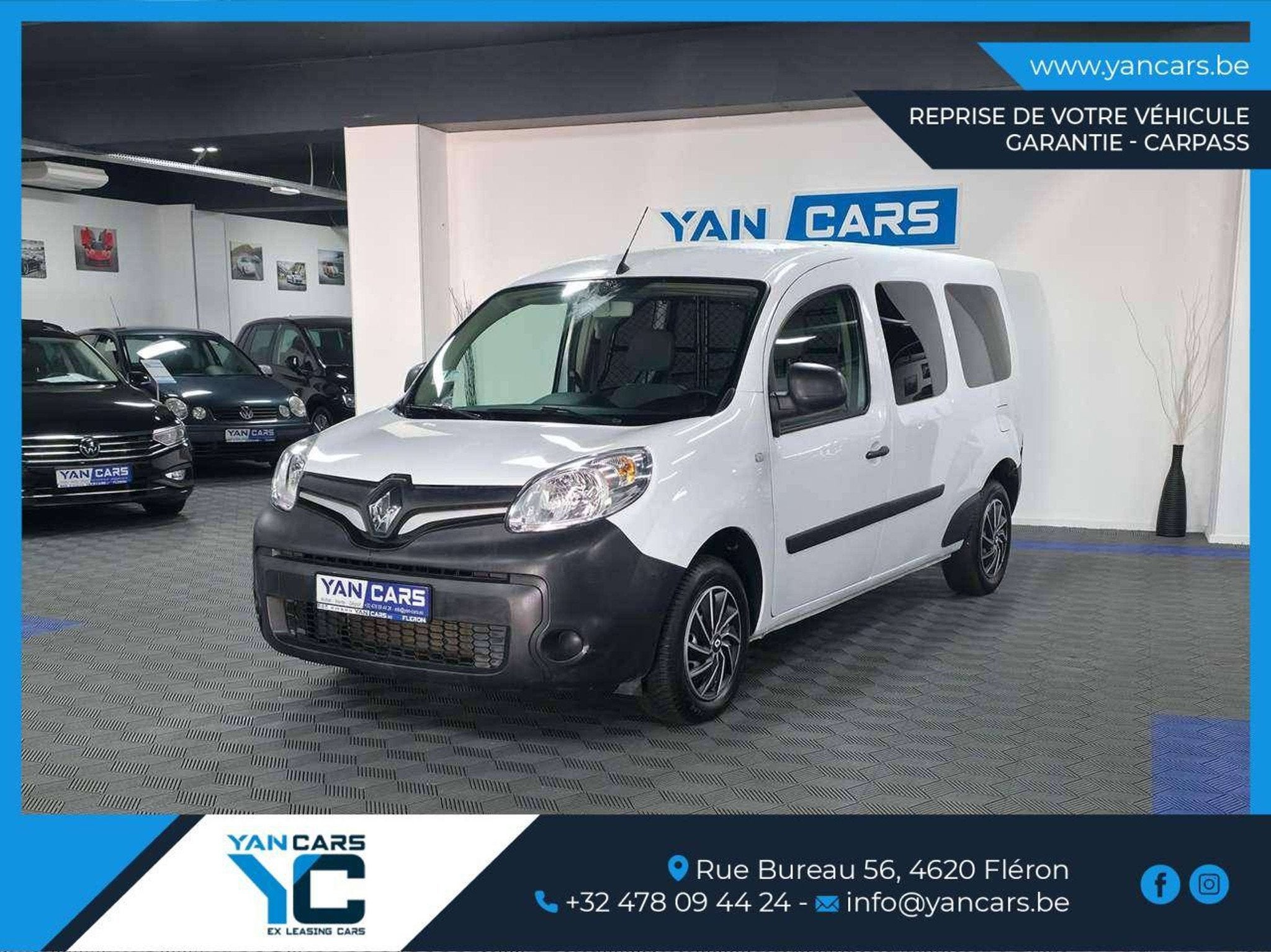 Renault Kangoo MOINS DE KM | Garantie 1an | 49 000km | Contr, 1330 kg, Achat, Euro 6, 2 places