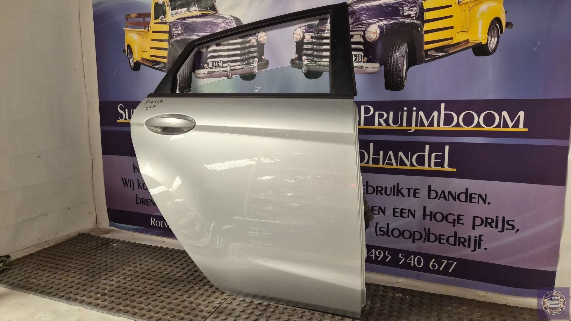 Deur 4Deurs rechts-achter van een Ford Fiesta 6 JA8 grijs 7, Auto-onderdelen, Gebruikt, Deur, Info@ford.com, Achter