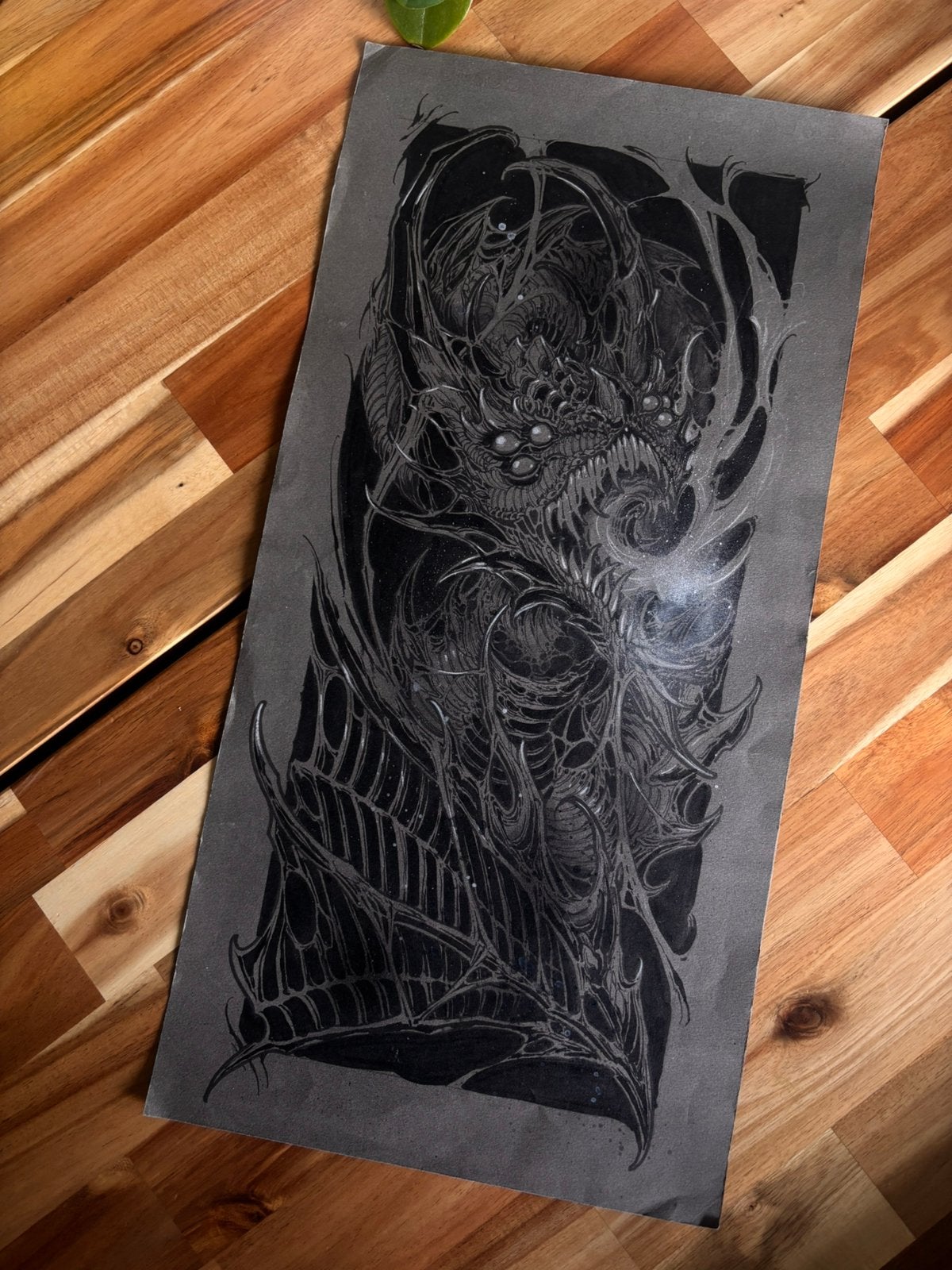 Print original poster dragon elden ring, Antiquités & Art, Enlèvement, Dessin, Dessin à la craie, Original