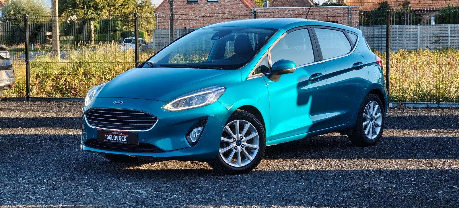 Ford Fiesta Fiesta 1.0 EcoBoost Titanium (bj 2018), Auto's, Stof, Gebruikt, Blauw, 100 pk