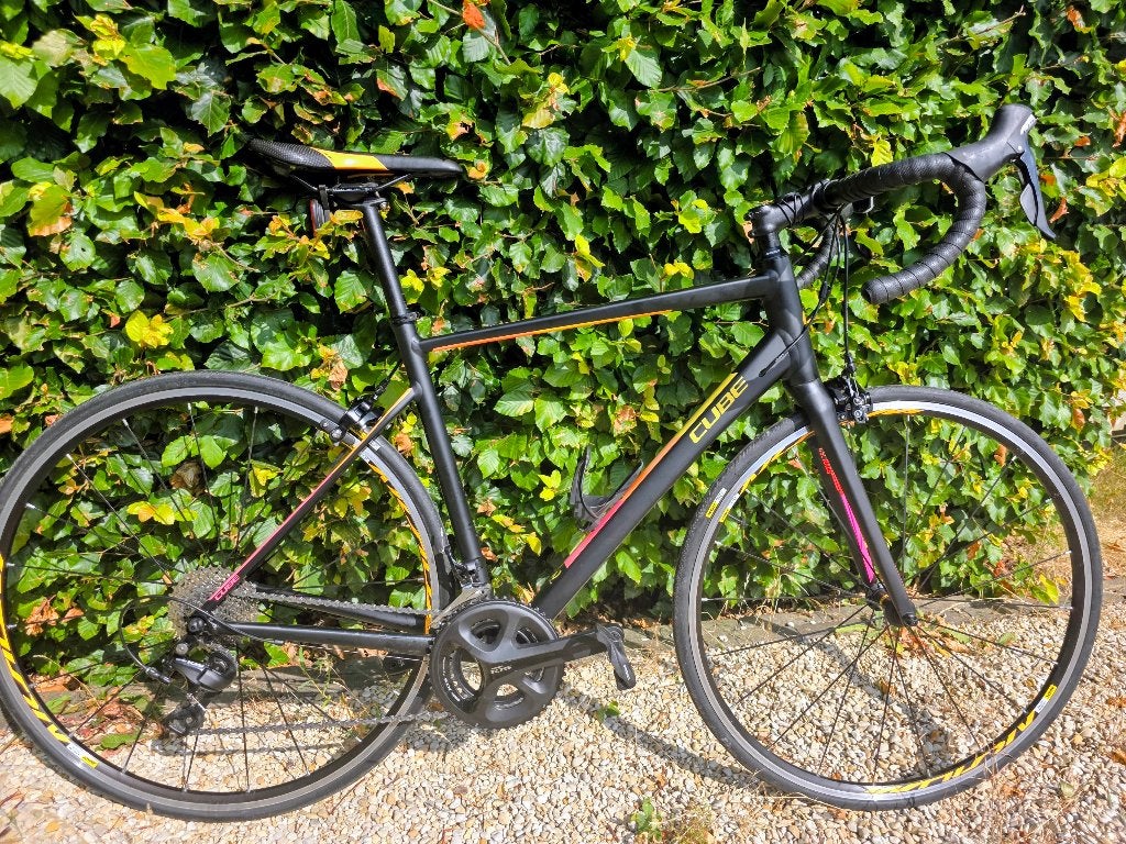 Cube Axial koersfiets voor dames maat 56, 28 inch, 53 tot 56 cm, Velgrem, Zo goed als nieuw