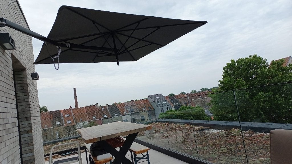 muurparasol, Jardin & Terrasse, Neuf, Inclinable, Enlèvement, 2 à 3 mètres