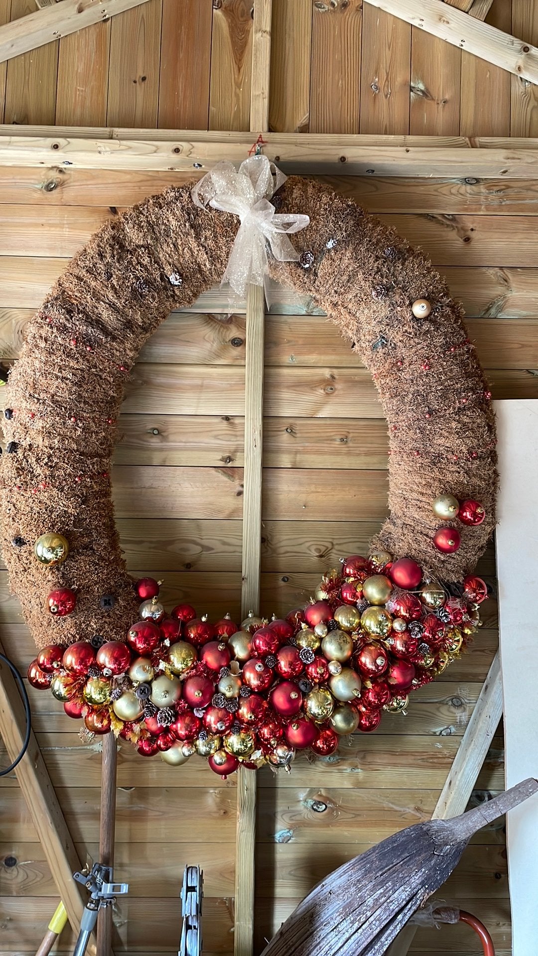 Grote kerstkrans   5€ enkel vandaag, Huis en Inrichting, Ophalen, Gebruikt