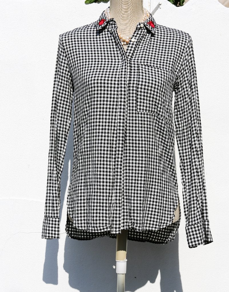 Zeer mooi shirt van Pull & Bear, maat S (of M), Zwart, Ophalen of Verzenden, Zo goed als nieuw, Maat 36 (S)