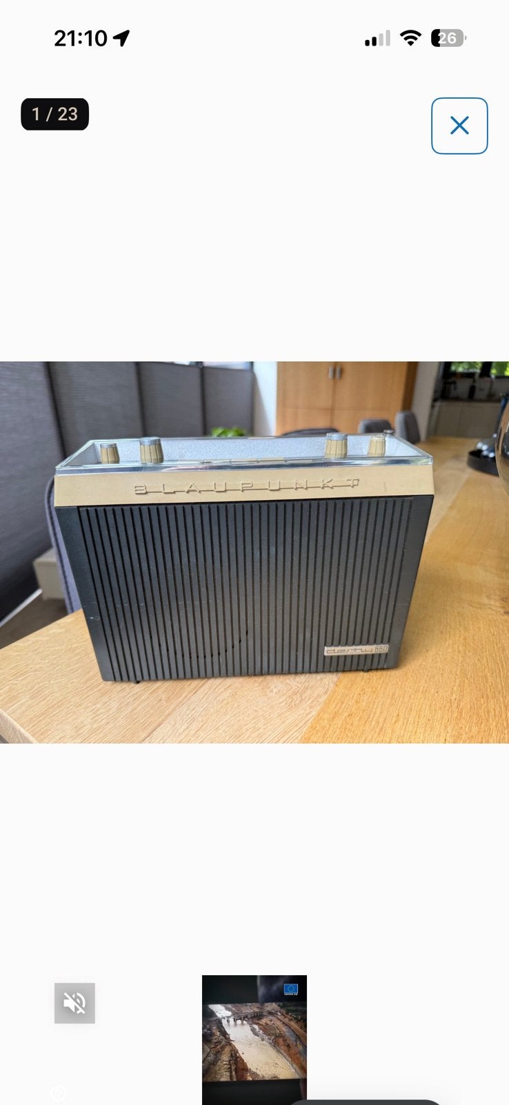 Derby rétro Blaupunkt 660 avec traîneau ! Unique, Enlèvement ou Envoi, Utilisé