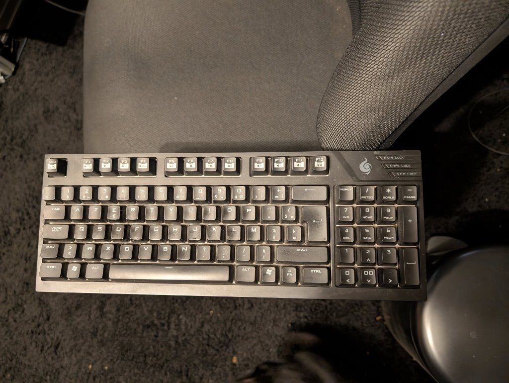 Clavier Mécanique Cooler Master QUICKFIRE TK MX BROWN SWITCH, Enlèvement ou Envoi, Azerty, Utilisé
