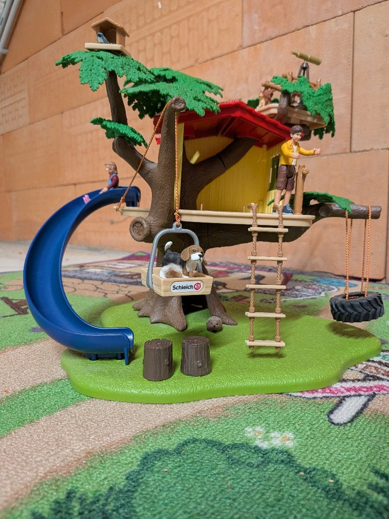 Schleich 42408 Avontuurlijke Boomhut – perfecte staat, Collections, Jouets, Enlèvement ou Envoi, Comme neuf