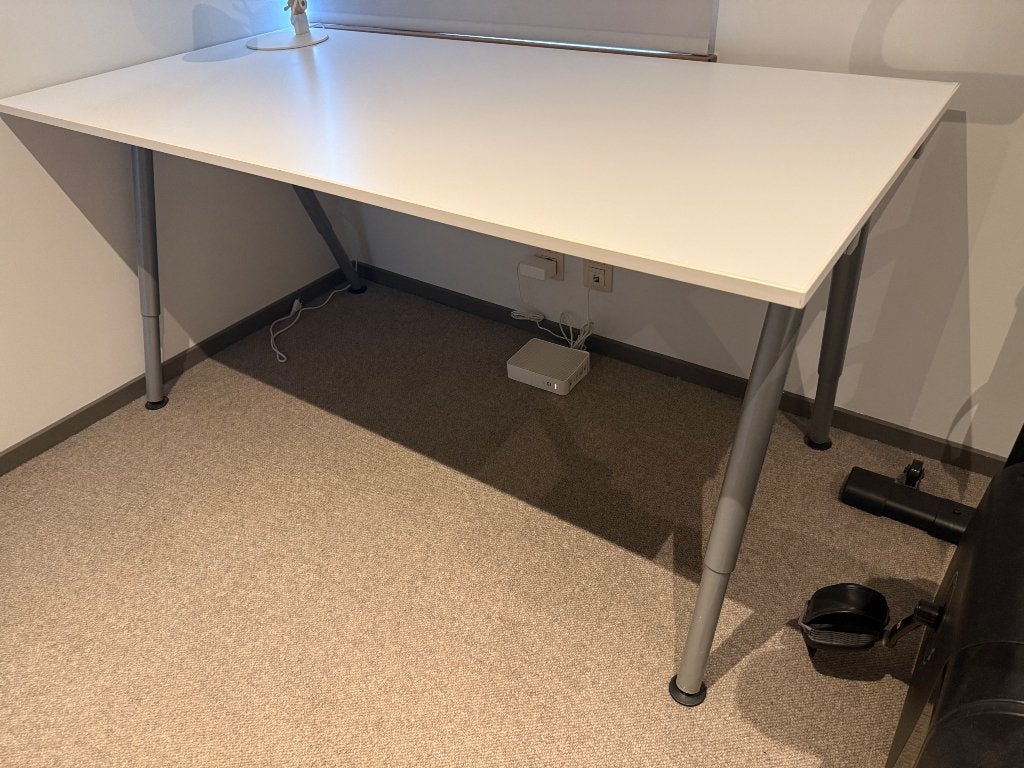 Bureautafel, Ophalen, 160 cm, Gebruikt, Schoolbureau