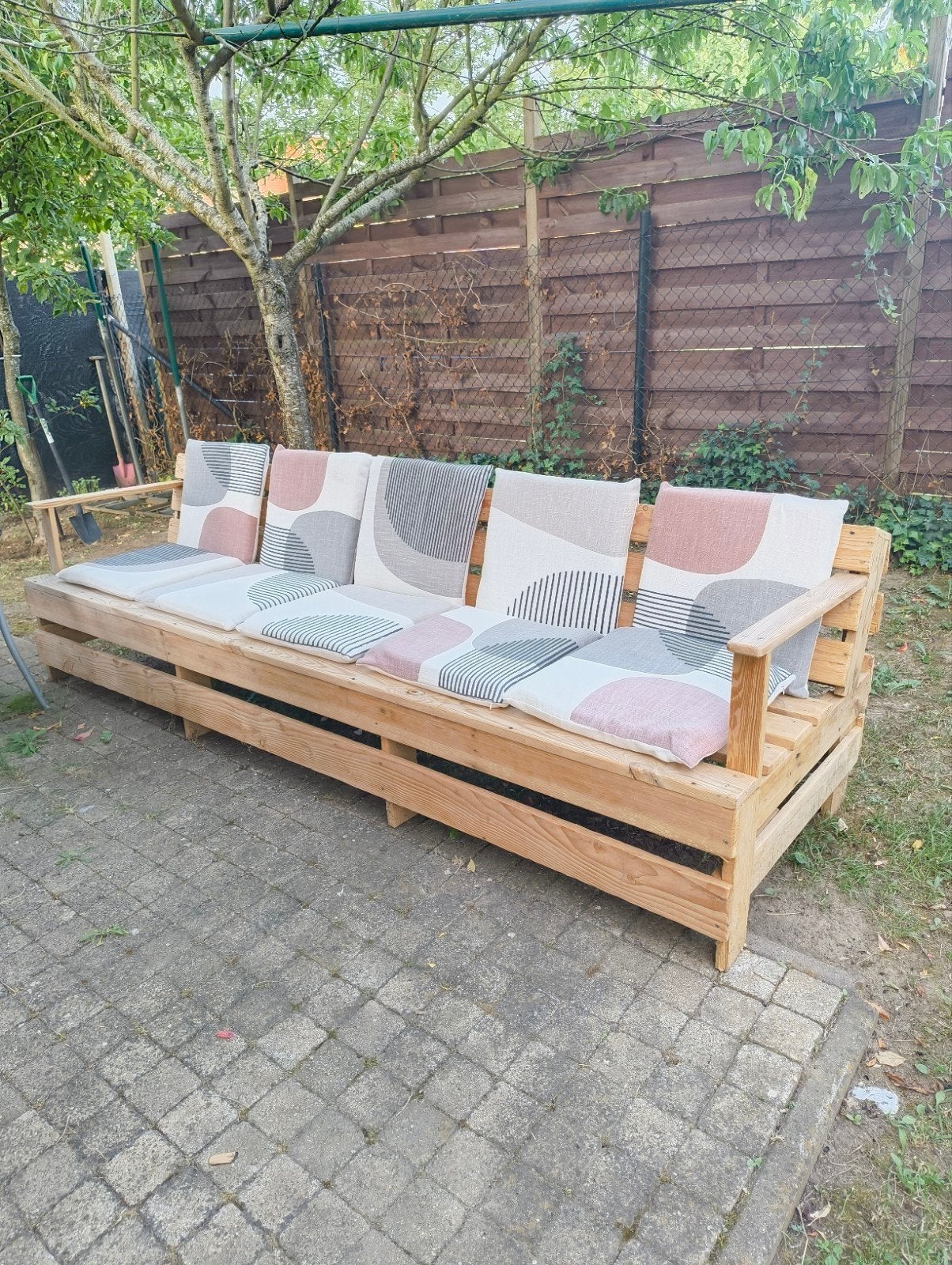 Tuinbank, Ophalen, Gebruikt, Hout