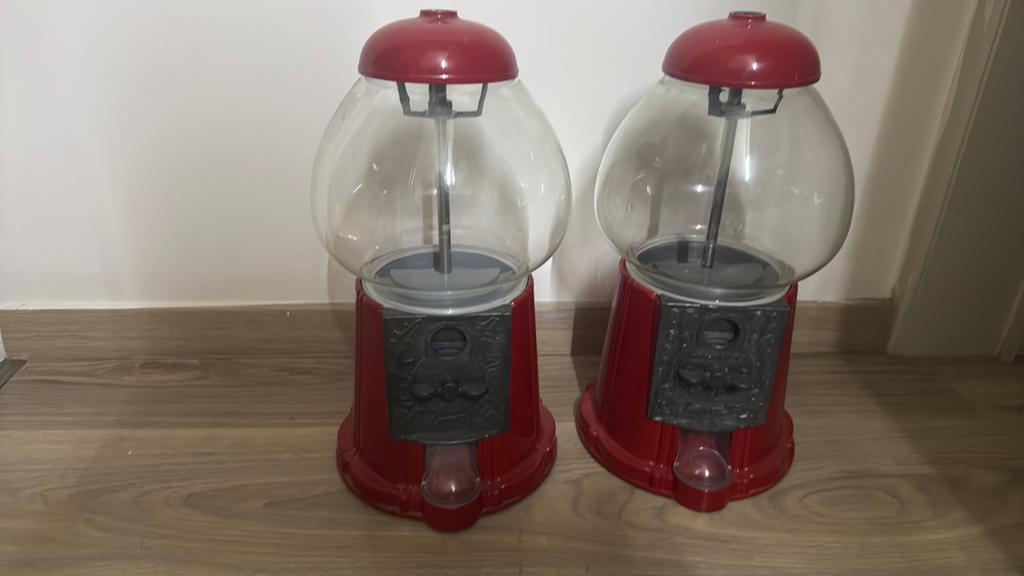 kauwgomballenautomaat, Ophalen, Gebruikt