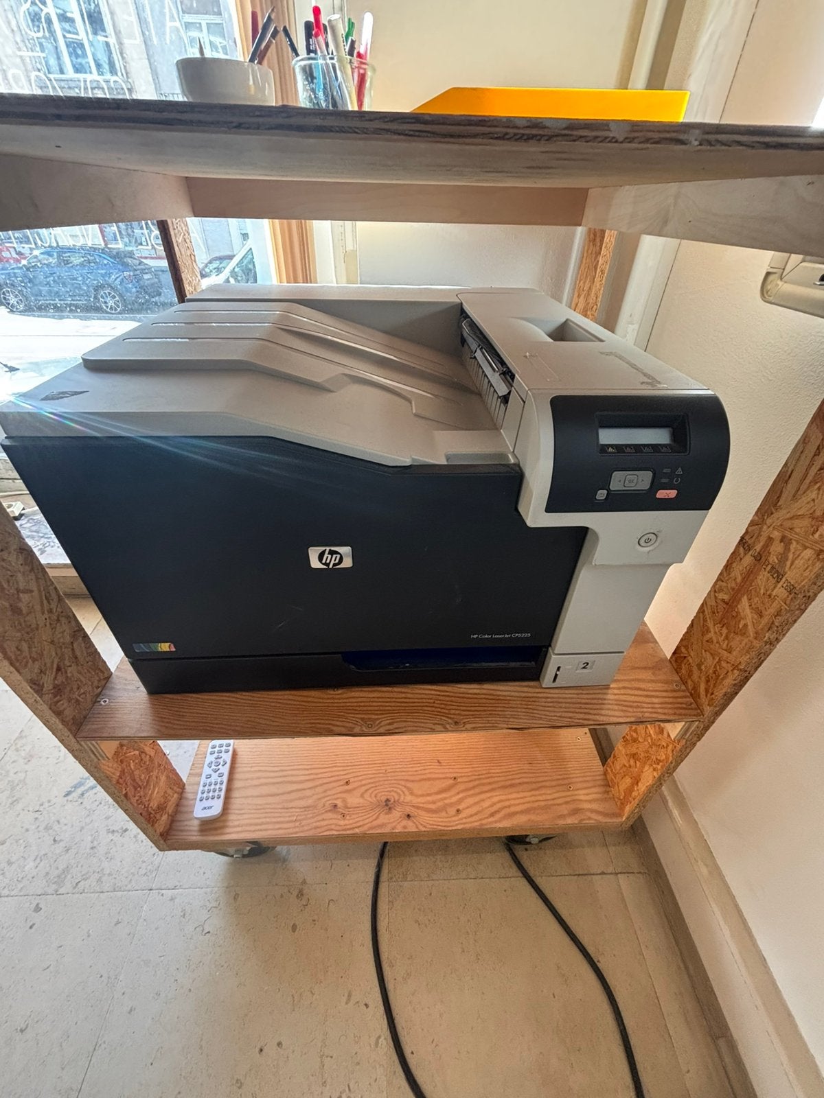 Imprimante couleur A3 couleur pro. HP CP5225u, Ophalen, Gebruikt, Printer