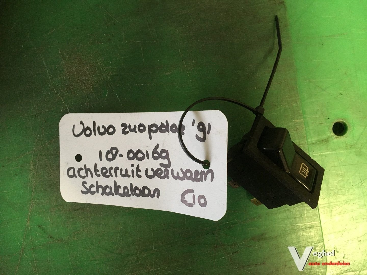 Volvo 240 polar 1991 achterruitverwarmingsschakelaar, Gebruikt, -, -, Ophalen of Verzenden