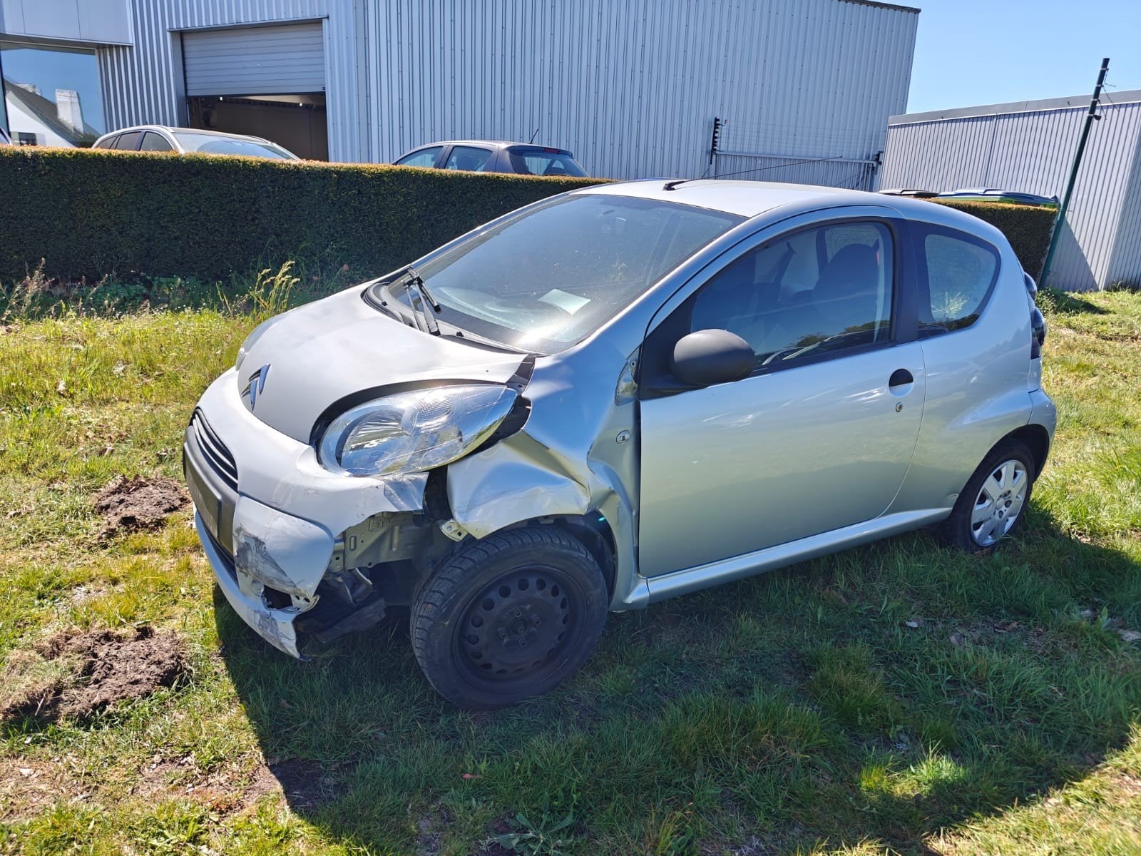 Citroën C1 ongeval, Auto's, Voorwielaandrijving, Stof, 50 kW, Zwart