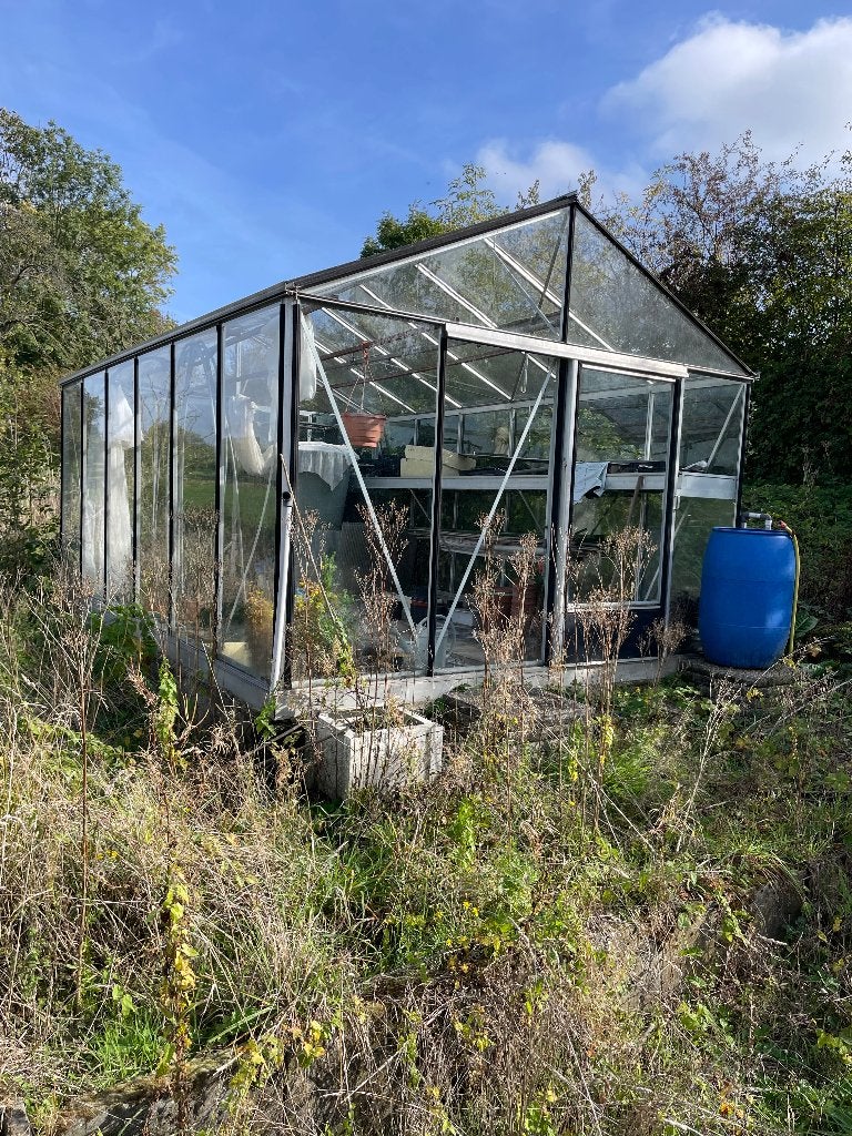 Glazen tuinkasten 4,50 x 3.00 meter, Tuin en Terras, Ophalen, Zo goed als nieuw, Metaal, Overige typen