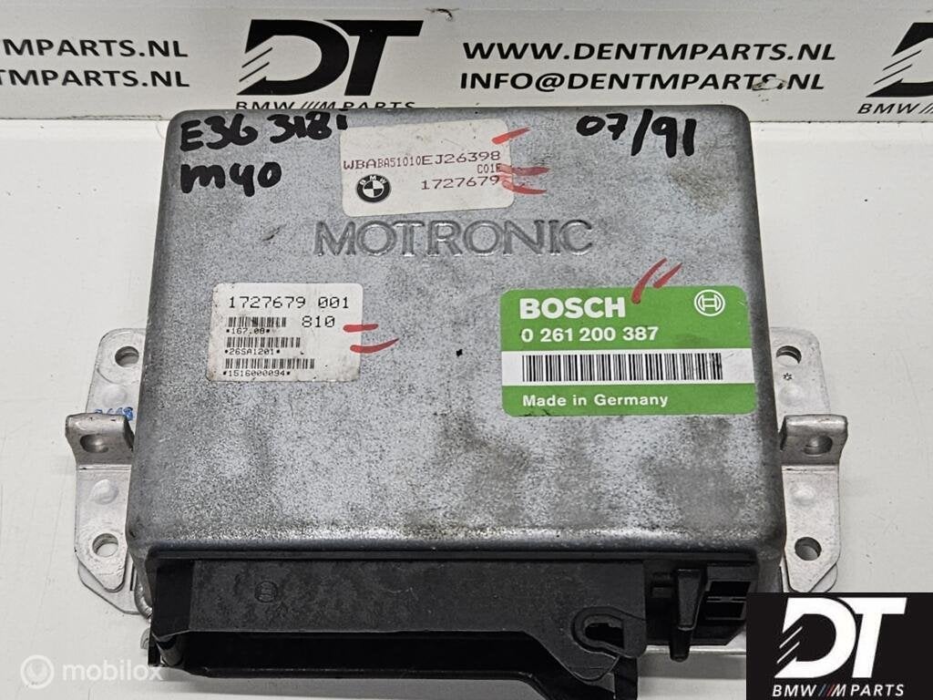 Ecu BMW 3-serie E36 318i M40 12141727679, Auto-onderdelen, Gebruikt, Ophalen of Verzenden, BMW, BMW