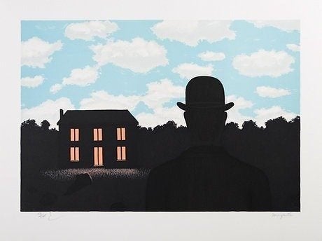 René Magritte (after) - L'Empire des Lumières, Gelimiteerde oplage, Ophalen of Verzenden, Lithografie