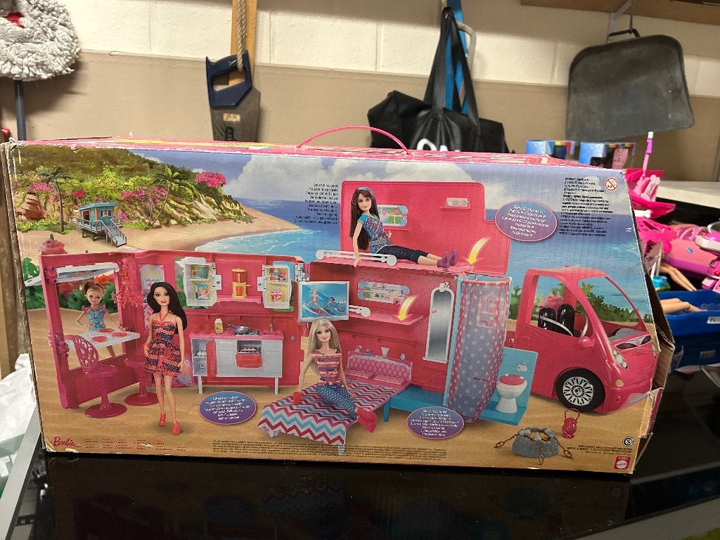 Camper barbie, Ophalen, Zo goed als nieuw, Poppenhuis