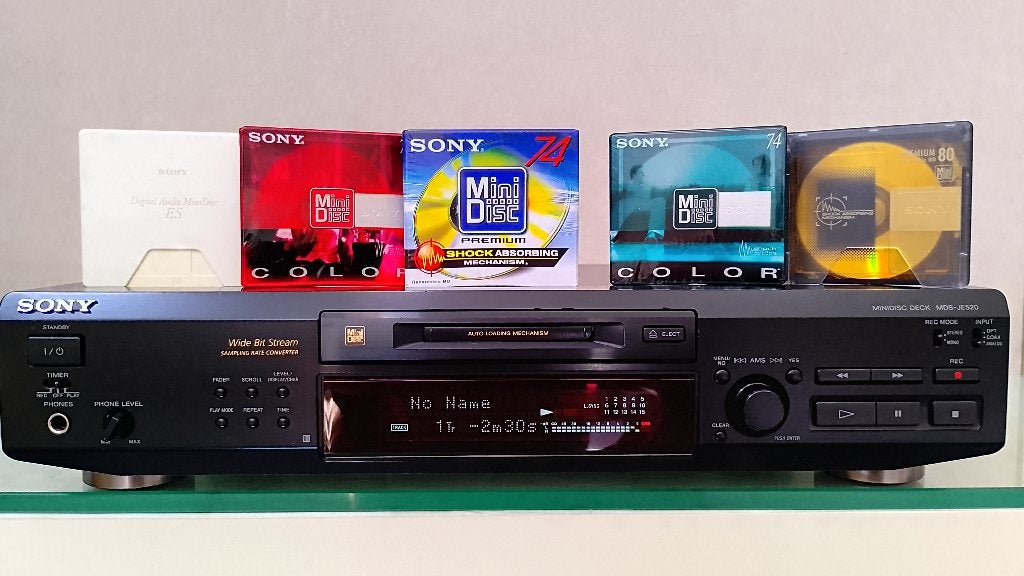 Mini-enregistreur Sony MDS JE520 + 5 disques MD., Enlèvement ou Envoi
