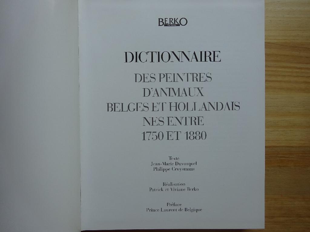 Dictionnaire des peintres d'animaux Belges- Hollandais, 1998, Nieuw, Ophalen of Verzenden, Berko, Schilder- en Tekenkunst