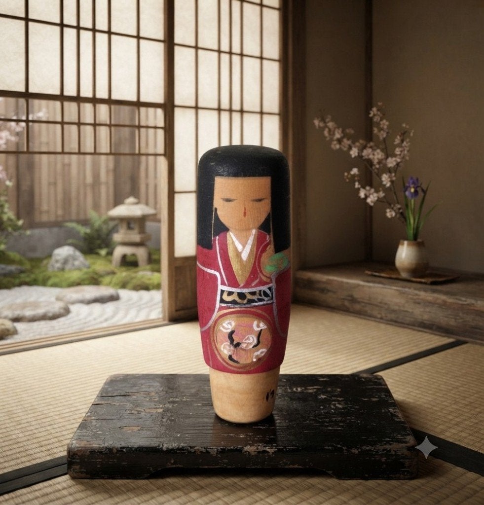 Les magnifiques kokeshi de Yamanaka, Sanpei (1926-), Enlèvement ou Envoi, Japon, Bois, Peint