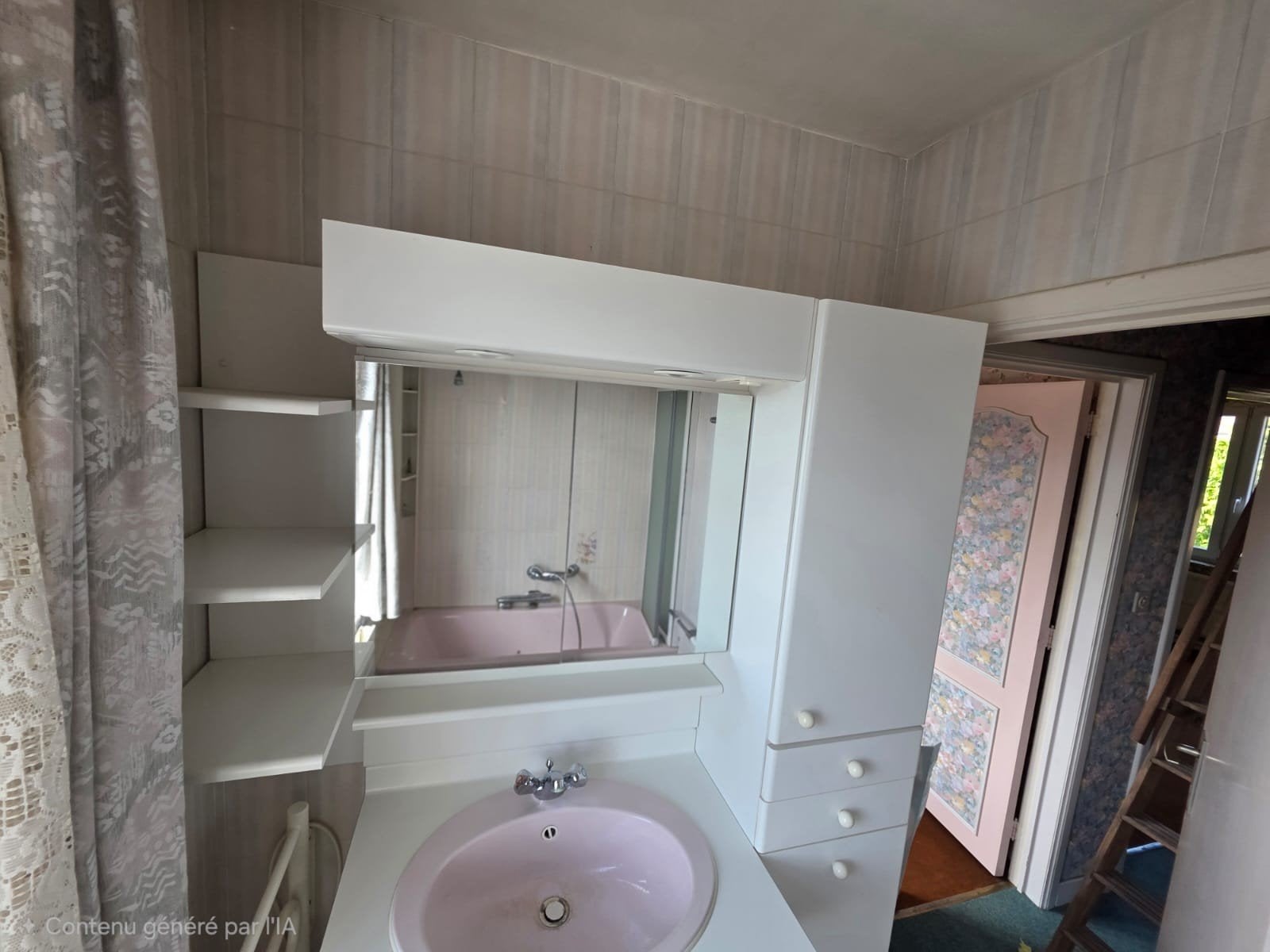 meuble et lavabo, Maison & Meubles, Meuble lavabo, Utilisé, 50 à 75 cm, 150 à 200 cm