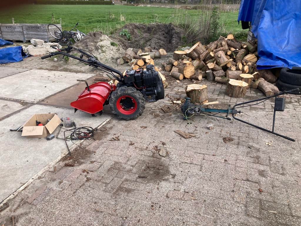 Lombardini tuinfrees motoculteur diesel elec start 6,4 pk, Ophalen, Gebruikt