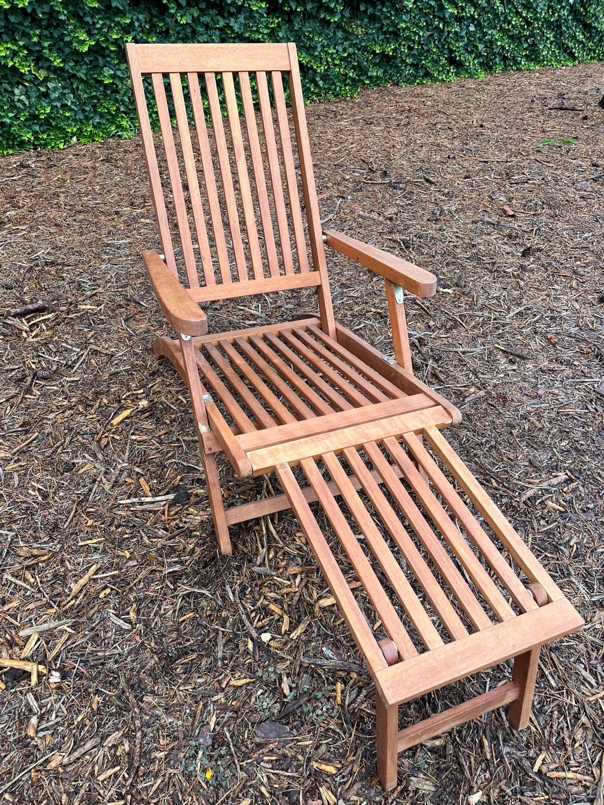 1 teakhout ligzetel tuin | nieuw!, Ophalen, Nieuw, Teakhout