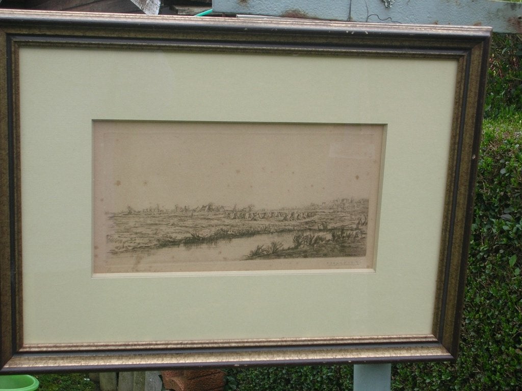 SIGNÉ PAUL DAXHELET  LIÈGE UNE VUE DE FLANDRE, Enlèvement ou Envoi, Paysage, Signé