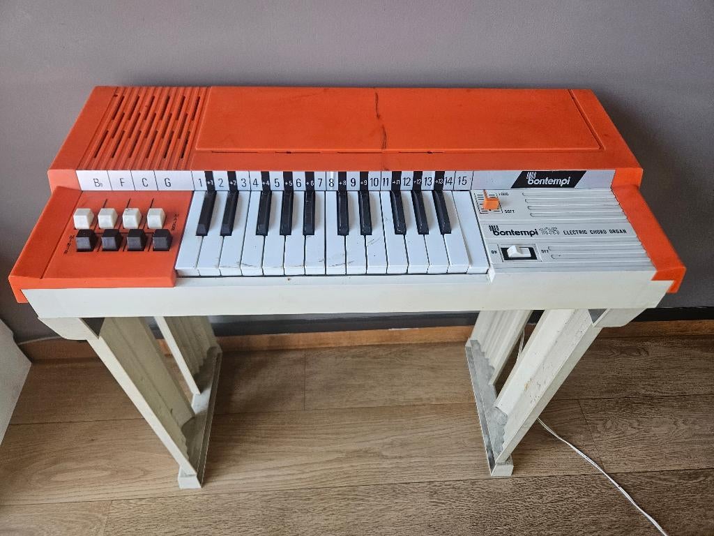 Vintage elektrisch Bontempi orgeltje Jaren 70, Muziek en Instrumenten, Ophalen, Gebruikt