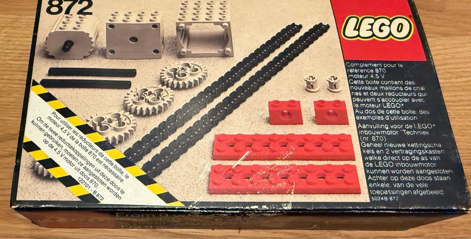 LEGO Technic 872 Two Gear Blocs — 1978 — boîte d'origine, Enlèvement ou Envoi, Lego, Ensemble complet, Utilisé