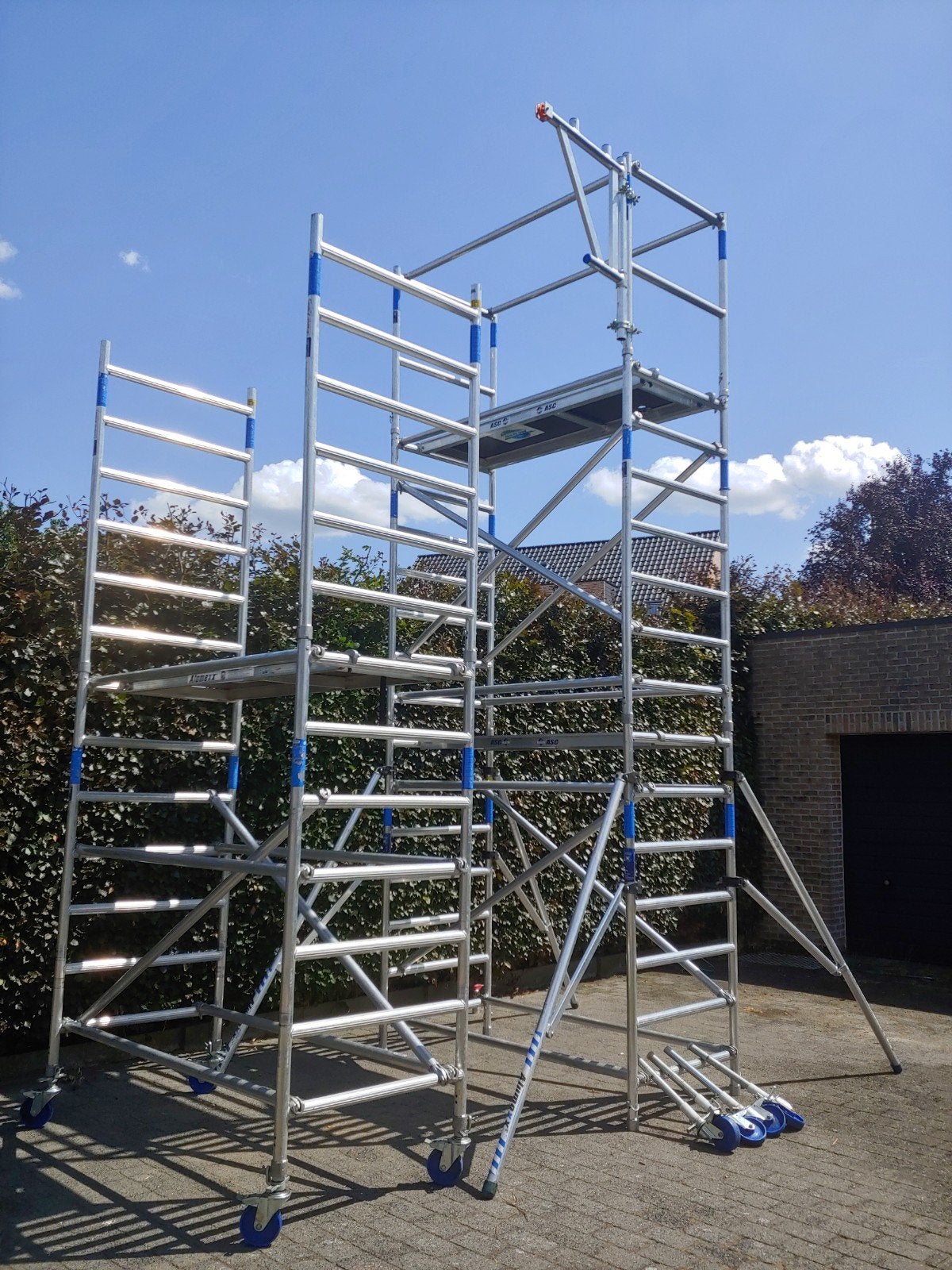 ASC BASIC LINE rolstelling(en), Doe-het-zelf en Bouw, Steigers, Ophalen, Zo goed als nieuw, Rolsteiger of Kamersteiger, 5 meter of hoger