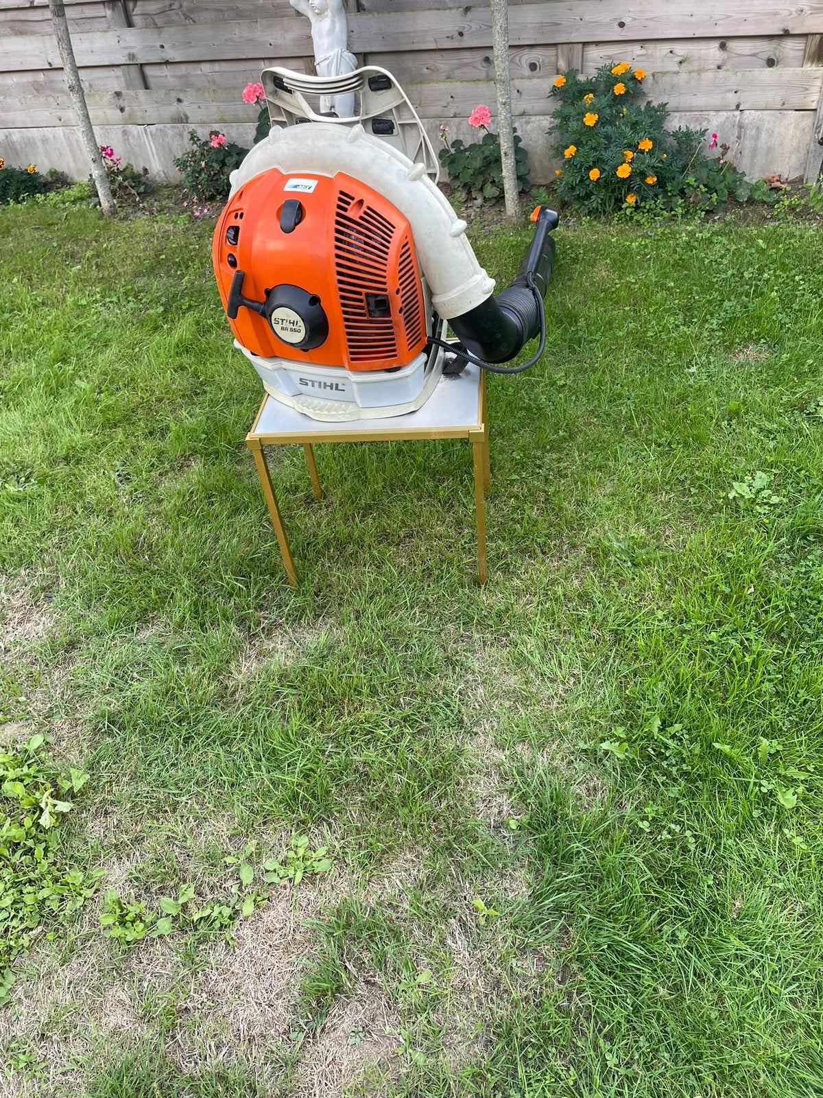 stihl br 550, Ophalen