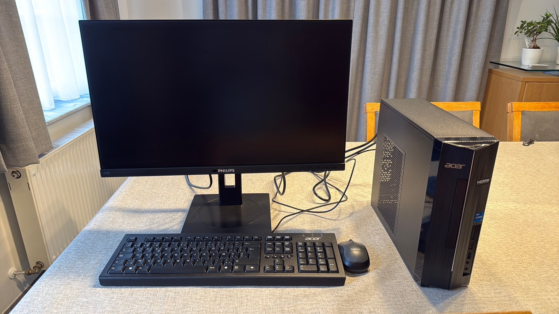 Acer Aspire XC-1785 I5428 BE desktop+scherm, Computers en Software, Desktop Pc's, Zo goed als nieuw, SSD, 16 GB, Met monitor, Ophalen