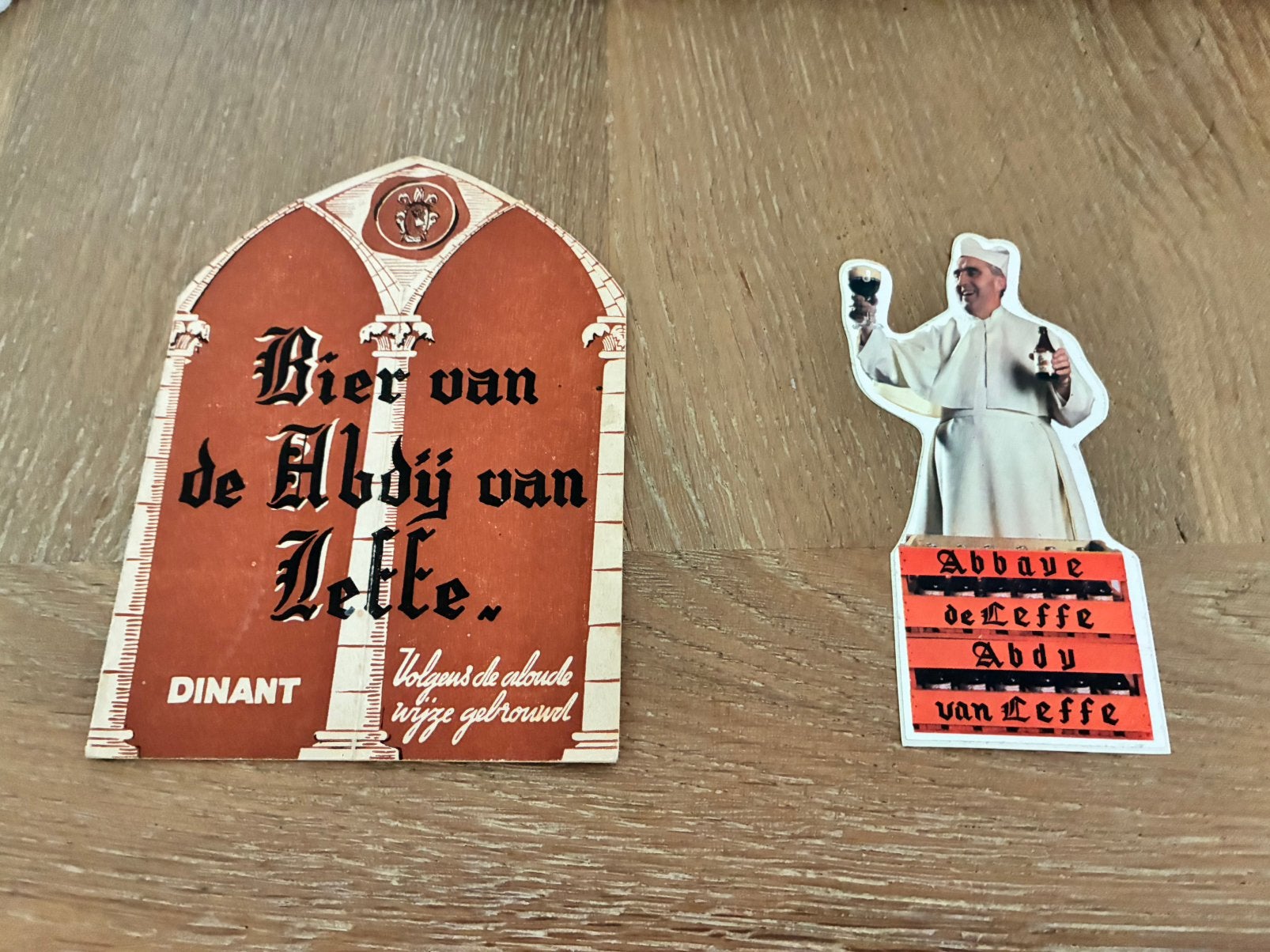 Abbaye de Leffe/Abdij van Leffe, Verzamelen, Ophalen, Gebruikt, Reclamebord, Plaat of Schild, Leffe