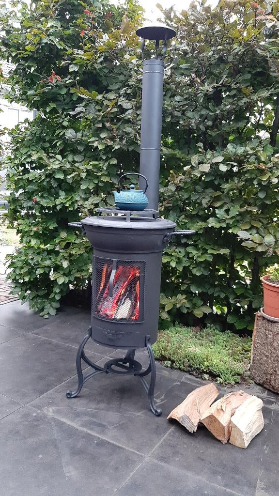 Gietijzeren Buitenkachel Krakatau, Tuin en Terras, Ophalen of Verzenden, Nieuw
