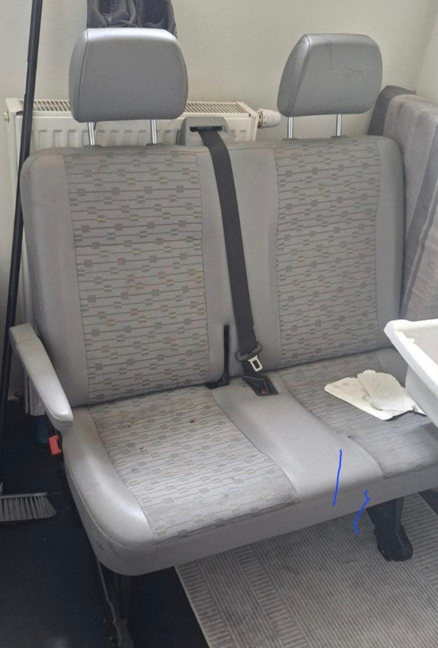 2 zitplaatsen vw transporter, Ophalen of Verzenden, Gebruikt, Volkswagen